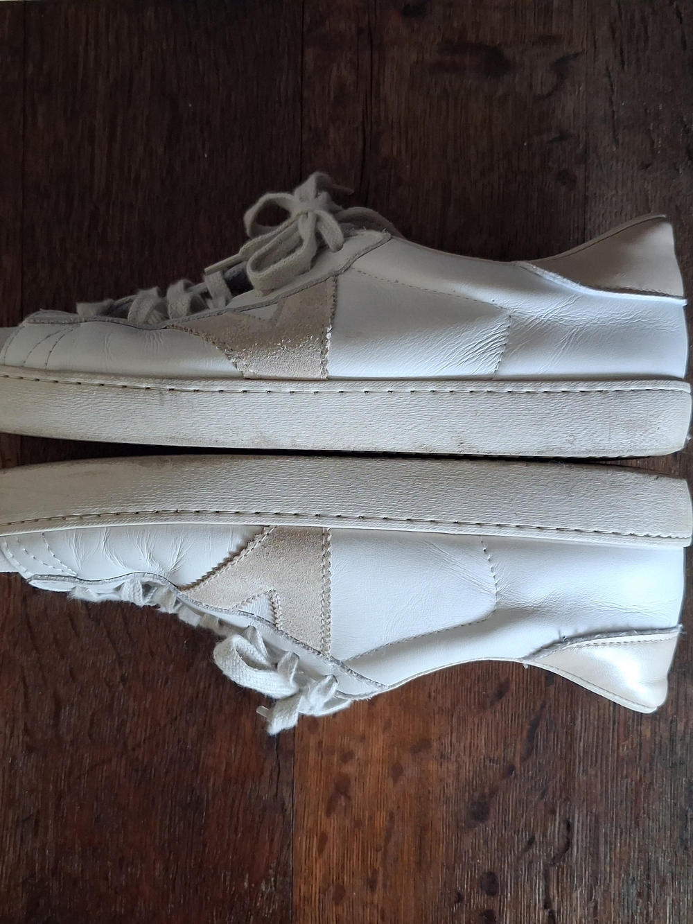 Victoria Berlin Leather Hielo White/Beige Sneakers; Size EU 40 US 9 - Picture 6 of 10